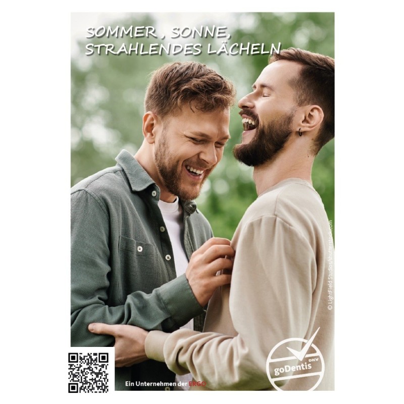 Poster Männerlachen