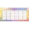 Stundenplan Federmappe bunt/blau