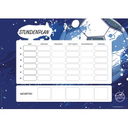 Stundenplan Fußball grün/blau