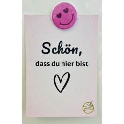 Magnet Smiley pink