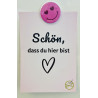 Magnet Smiley pink