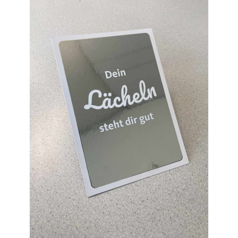 Recallkarte „Dein Lächeln steht dir gut“