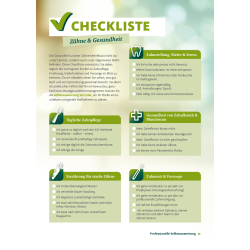 Checkliste für Zähne und Gesundheit