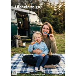 Poster Lächeln to go