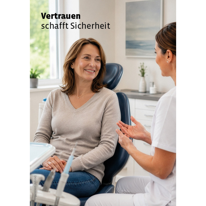 Postkarte Vertrauen schafft Sicherheit