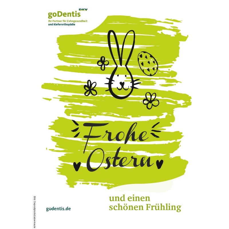 Frohe Ostern Postkarte