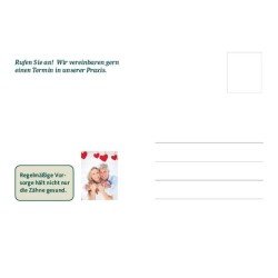 Verliebt in schöne Zähne - Postkarte