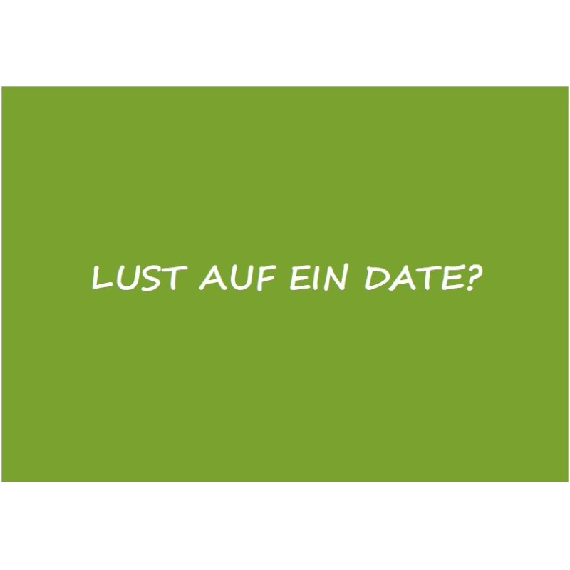 goDentis-Sammelpostkarte "Lust auf ein Date? goDentis-Sammelpostkarte "Lust auf ein Date?