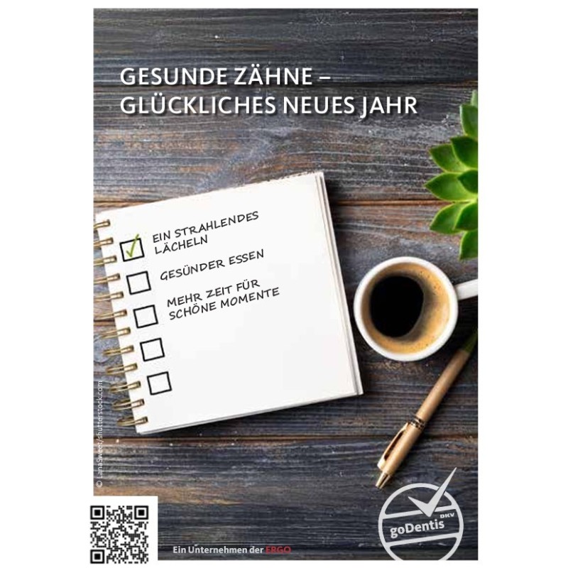 goDentis-Postkarte - Fröhliche Feiertage
